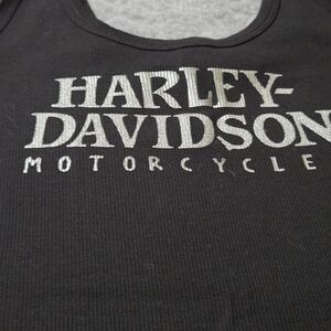 Harley-Davidson Black and Silver Logo Tank,Womens XL,New!
